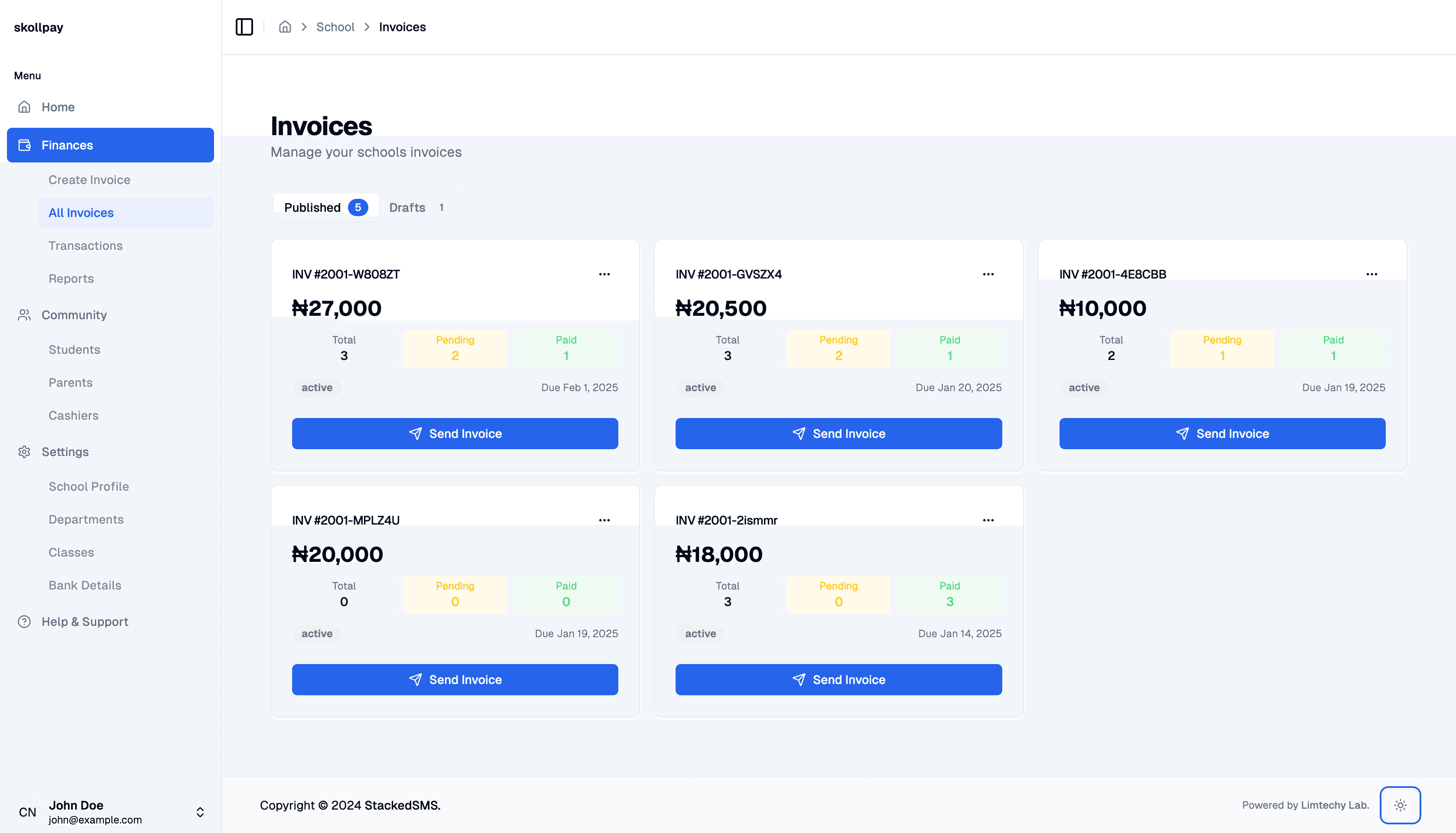 skollpay Dashboard